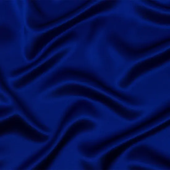 1 Yard Luxury Silk Charmeuse 44" Wide Mazarine Blue Fabric for Bridal & Formal Wear {2}