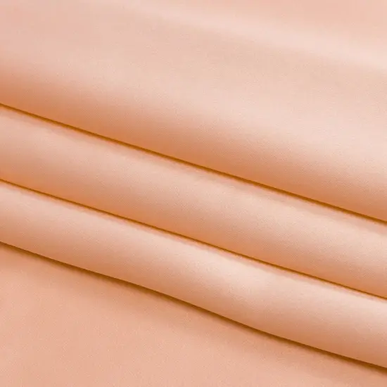 1 Yard Pale Blush Silk Charmeuse Fabric 44" Premium Silk Satin for Sewing {1}