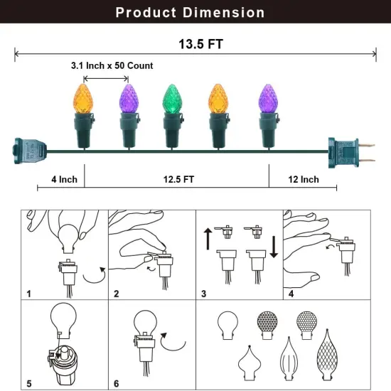 Halloween String Lights Indoor Outdoor {6}