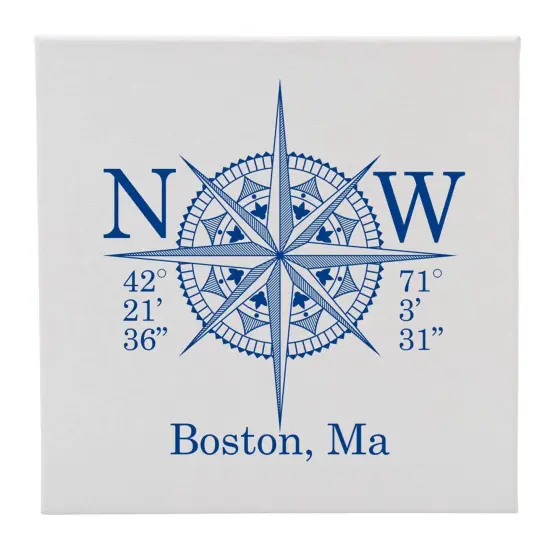 Creative Gifts International Canvas 12X12 Long/LAT (Location) {1}