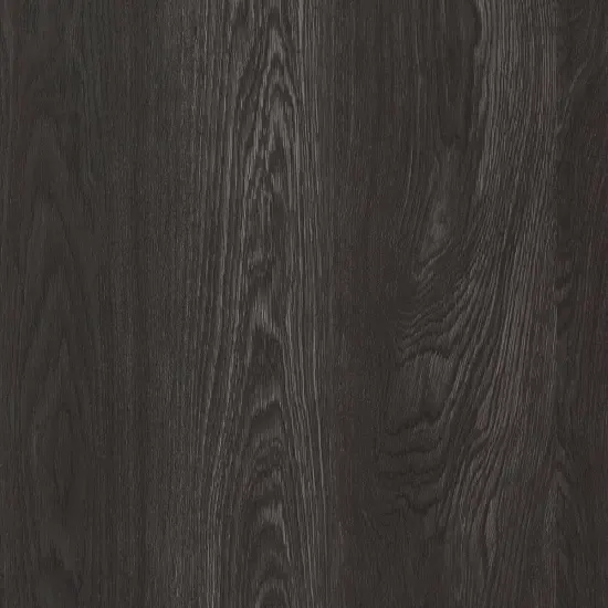 Modern Grey Black Wooden Nightstand with Two Spacious Drawers and Metal Slides for Bedroom {2}