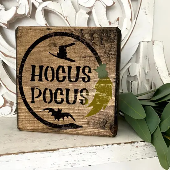 24 Pc Halloween Stencils for Painting on Wood (3x3 Inch) {5}