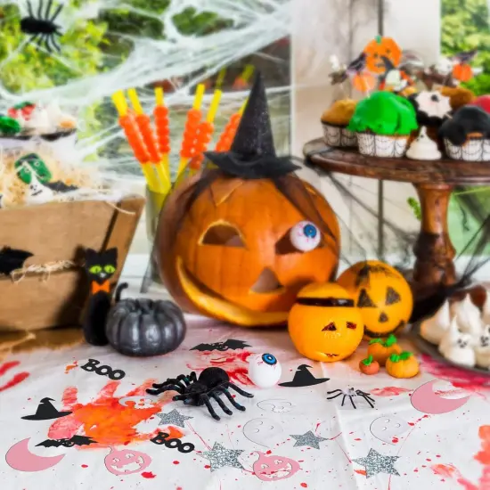 400 Pcs Halloween Bat Ghost Glitter {3}