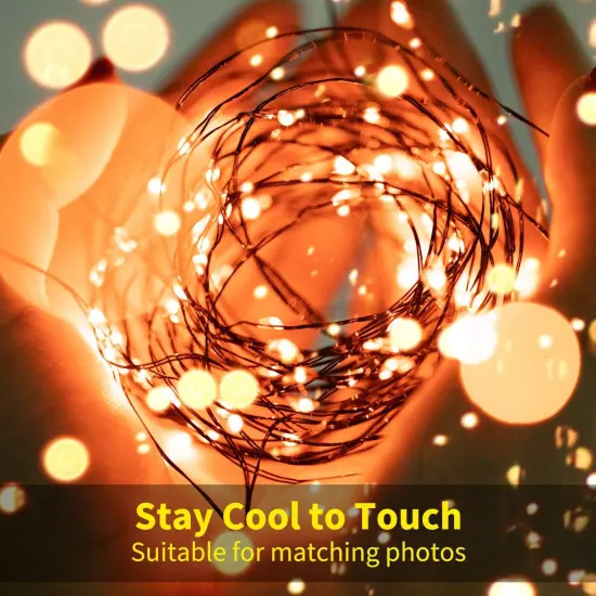 12 Pack Halloween Orange Fairy String Lights {2}