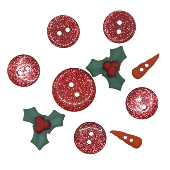 Buttons Galore & More Winter Snowman DIY Button Art Frame Kit, Natural Wood with Black White Buttons, 5x7 Inches, Holiday Wall Decor, Ages 6+ {3}