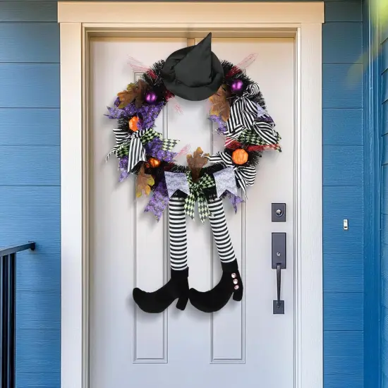 Halloween Witch Wreath - Black {2}
