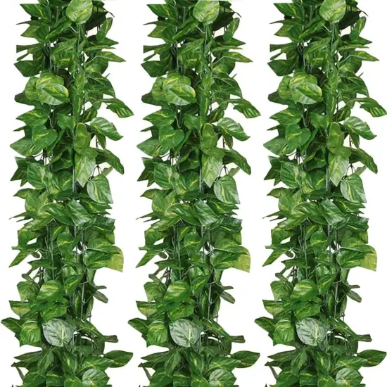 84ft Artificial Vines Greenery Garland Scindapsus {2}