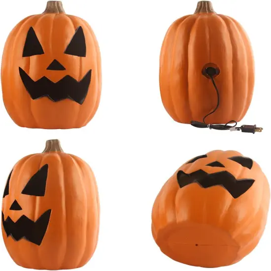 Outdoor Lighted Pumpkin for Halloween - Jack O Lantern {2}
