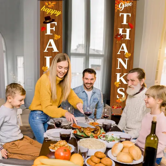 Happy Fall Welcome Porch Banners {5}