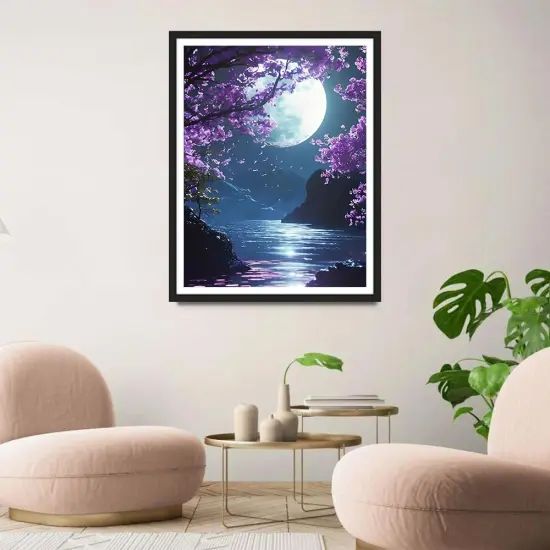 DIY Bright Moon Diamond Painting Kits 12x16inch {2}