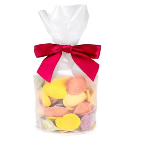 Frosted Round Bottom Gusset Bags w/ Paper Base 3 1/4" x 10" 50 pack RPBGF3 {1}