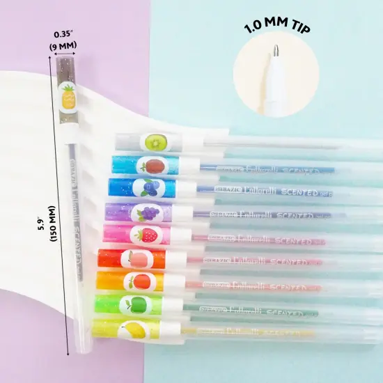 BAZIC Collorelli Gel Pen 10 Scented Glitter Color {8}