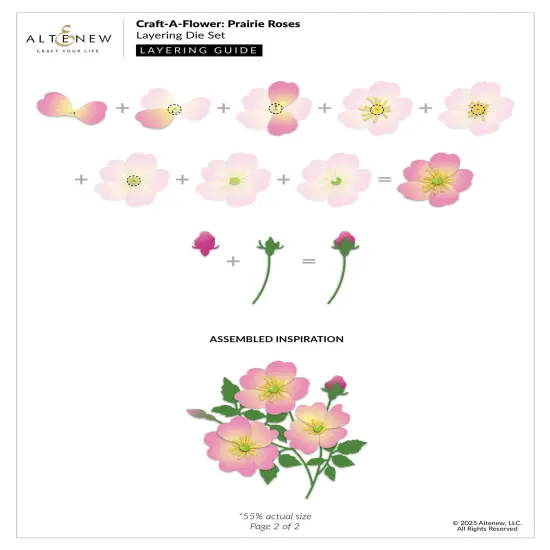 Craft-A-Flower: Prairie Roses Layering Die Set {4}