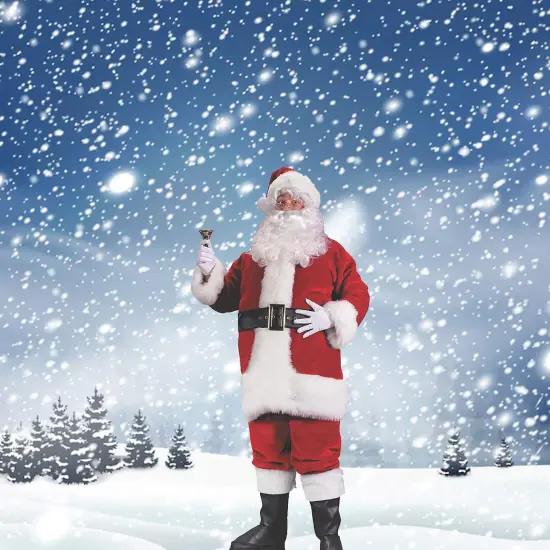 Men&rsquo;s Santa Premium Plush Costume Jacket Pants Hat Gloves Size XL 50-54 Inch {2}