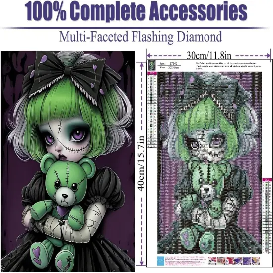 Gothic Diamond Painting Kits for Adults 12X16 inch {2}