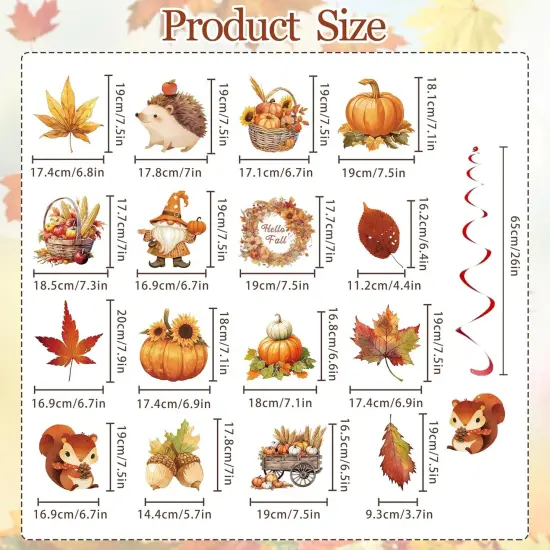 Fall Hanging Swirl Ceiling Decorations {5}