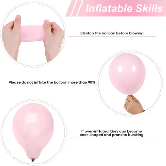 Pink and Orange Latex Balloons {6}