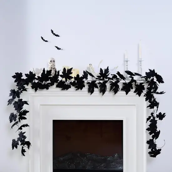 9ft Halloween Garland with Lights {1}