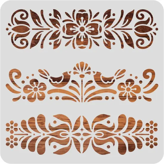 12x12inch - Plastic Folk Decorative Painting Stencil Templates {1}