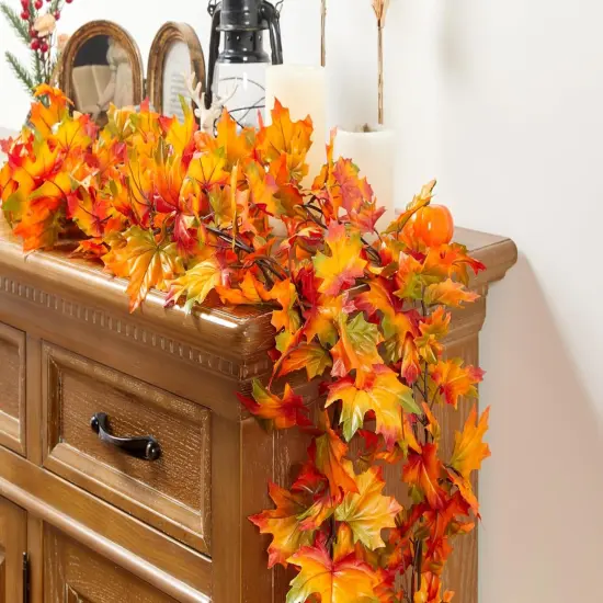 Fall Garland 6.5ft/Piece Fall Maple Leaf Garlands {3}