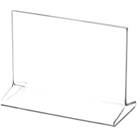 Plymor Clear Acrylic Sign Display / Literature Holder (Top-Load), 5" W x 3" H {1}