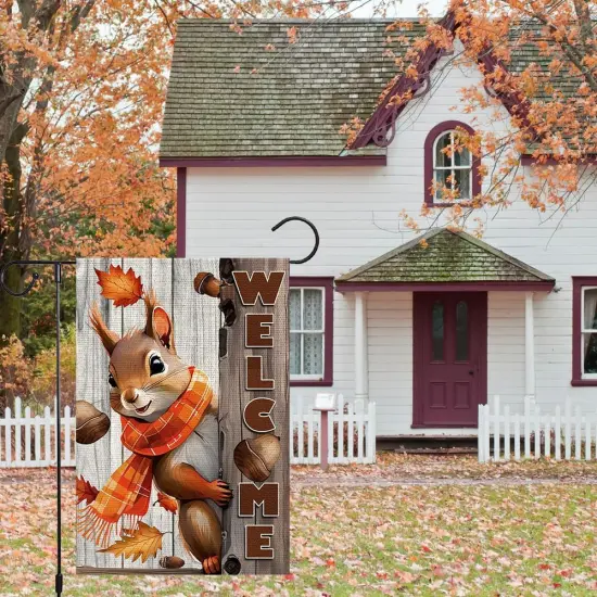 Welcome Fall Garden Flag 12x18inch {3}