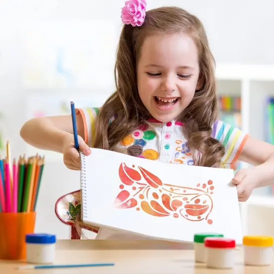 16 Pieces Leaf Painting Stencils Reusable Plant Stencil Spring Summer {2}