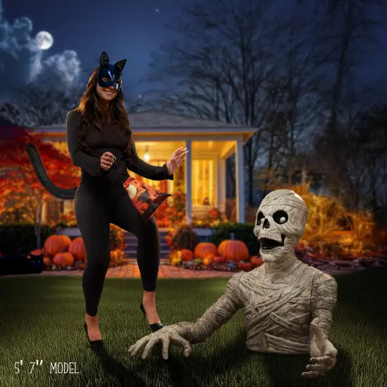 BOO BOX 36" Halloween Groundbreaking Decoration - Scary Outdoor Halloween Decor for Porch or Yard White {2}