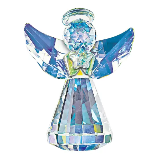 Collections Etc Beautiful Crystal Glass Angel Decoration {2}
