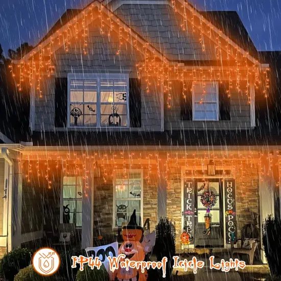 400 LED Orange Halloween Lights - Orange {3}