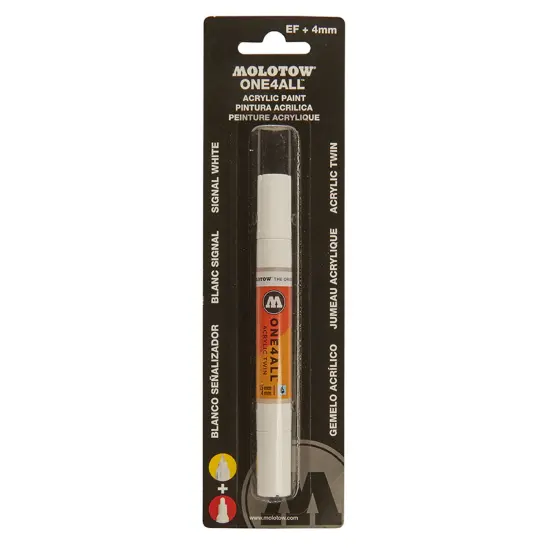 Acrylic Twin Signal White Marker, Carded {1}