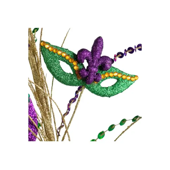 30" Mardi Gras Masks & Balls Spray {2}