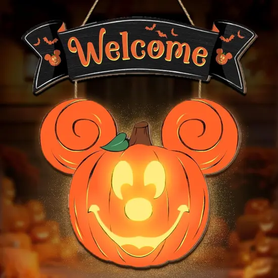 Halloween Mouse Pumpkin Lantern {1}