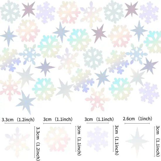 100Pcs Snowflake Confetti - Snowflake {5}
