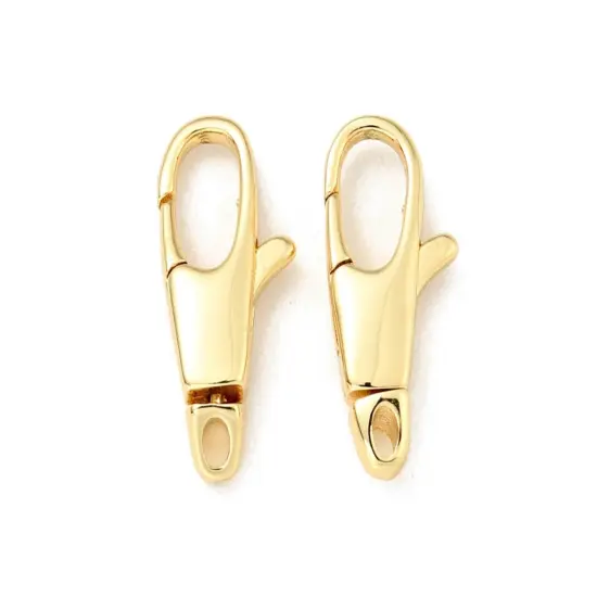 *5* 15x7mm 18k Gold Plated Swivel Lobster Clasps {4}