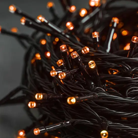33FT 100 LED Hallowen String Lights Orange {4}