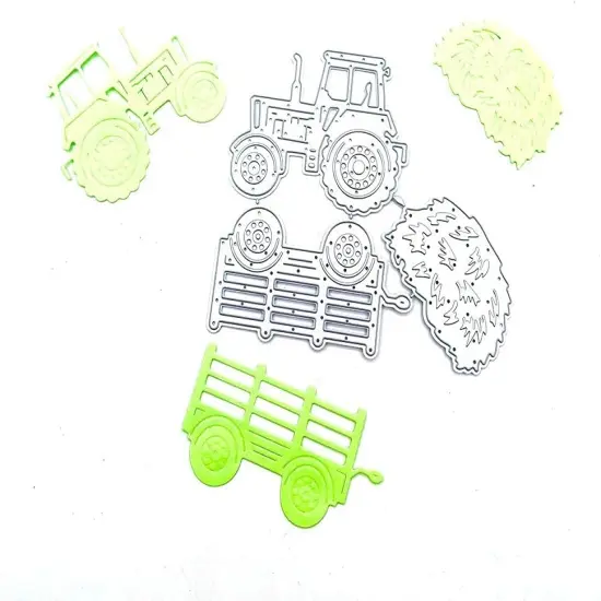 Metal Fall Farm Tractor Truck Cutting Dies for Card Making {5}
