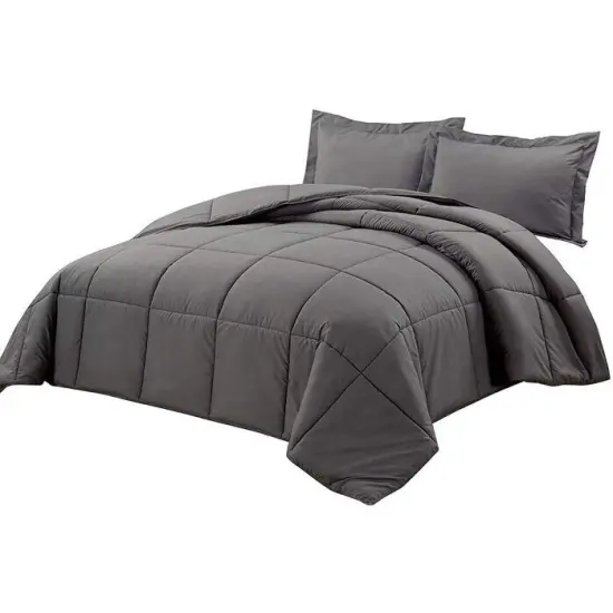 Reversible Microfiber Down Alternative Comforter Set {1}