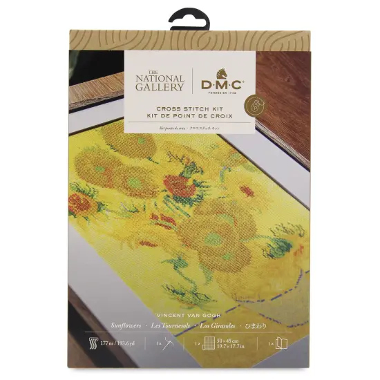 DMC The Museum Collection Cross Stitch Kit - &ldquo;Sunflowers&rdquo; by Vincent van Gogh, The National Gallery {1}