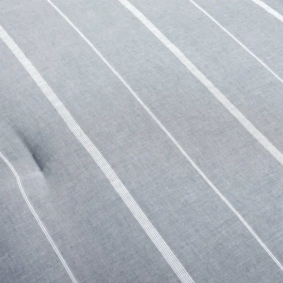 3-Piece Classic Stripe Comforter Set with Woven Cotton and Polyester Fill Ideal for Bedrooms {4}