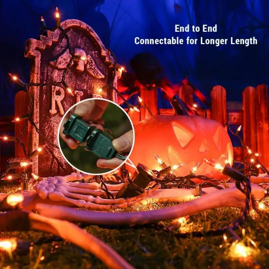 Orange Halloween String Lights - 69.6FT, 300 Count {2}