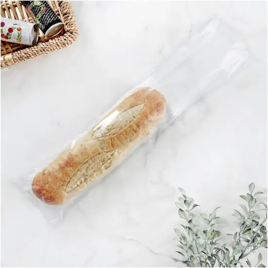 Plymor 5" x 20", 2 Mil Flat Open Clear Plastic Poly Bags {3}