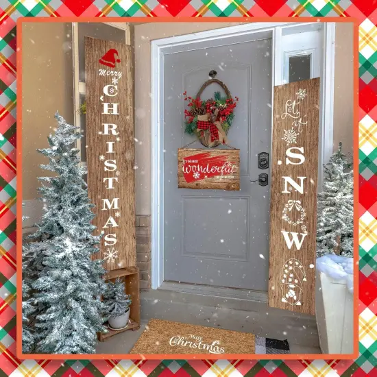 30 Pcs Fall Stencils Halloween Christmas Stencils , 14 x 5.5 Inch(Cute) {6}