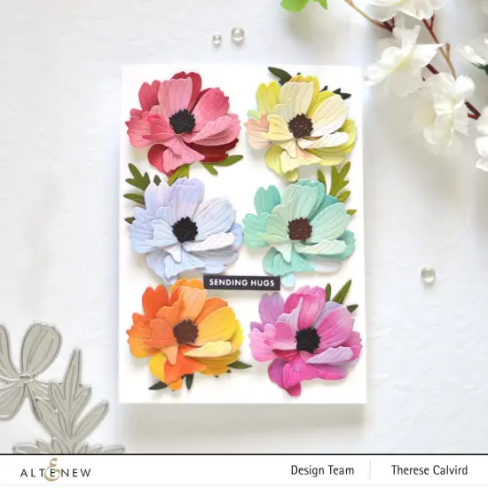 Craft-A-Flower: Sulfur Cosmos Layering Die Set {6}