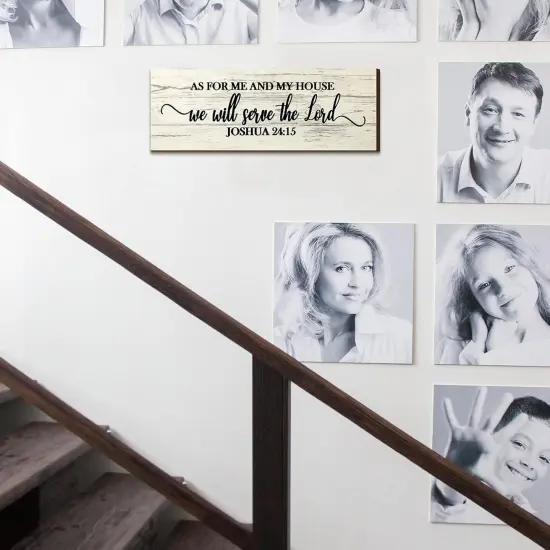 Bible Verse Scripture Wall Signs - Joshua {4}