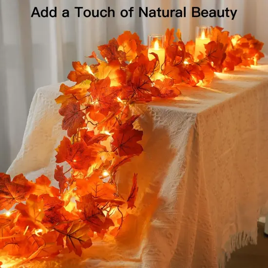 20 LED Fall Garland with Lights Battery Operated for Halloween {5}