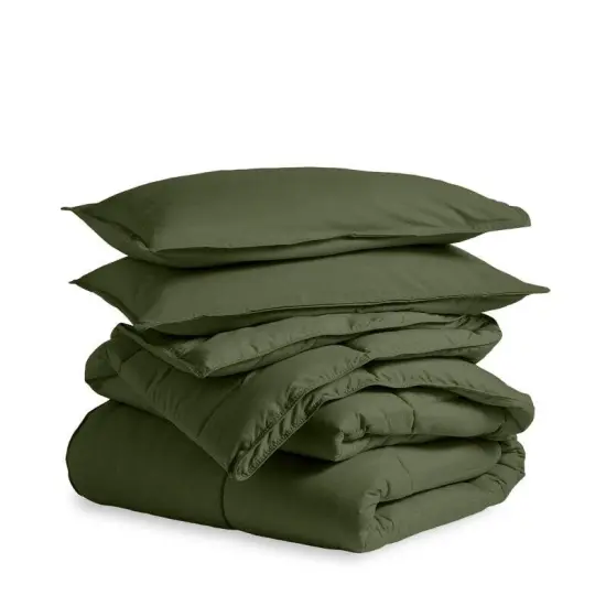 Soft Lightweight Goose Down Alternative Comforter Bedding Set with Wrinkle Resistant Breathable {11}