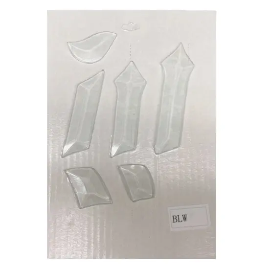 6" x 5-1/2" Exquisite Clear Glass Letter W Bevel Cluster BLW {3}