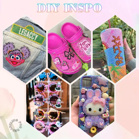 13000Pcs 4mm Flatback Resin Rhinestones with 3Pcs B7000 Jewelry Glue {4}