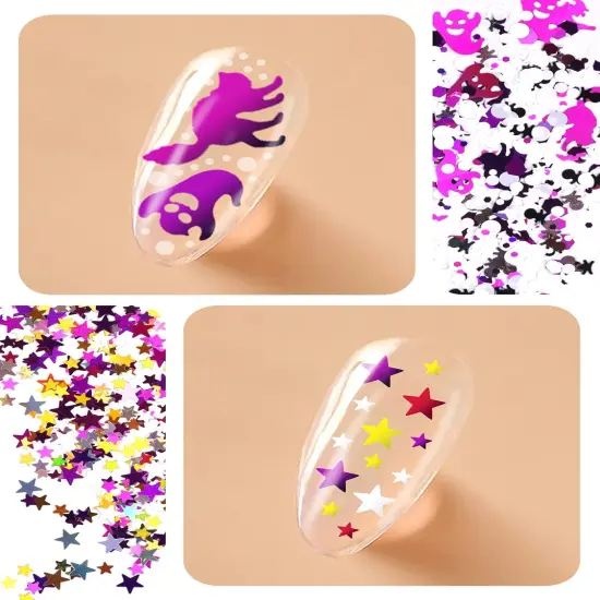 2 Boxes Halloween Nail Art Glitter Sequins {4}
